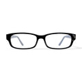 Women's HC03 Rectangular Prescription Eyeglasses with Case, Black