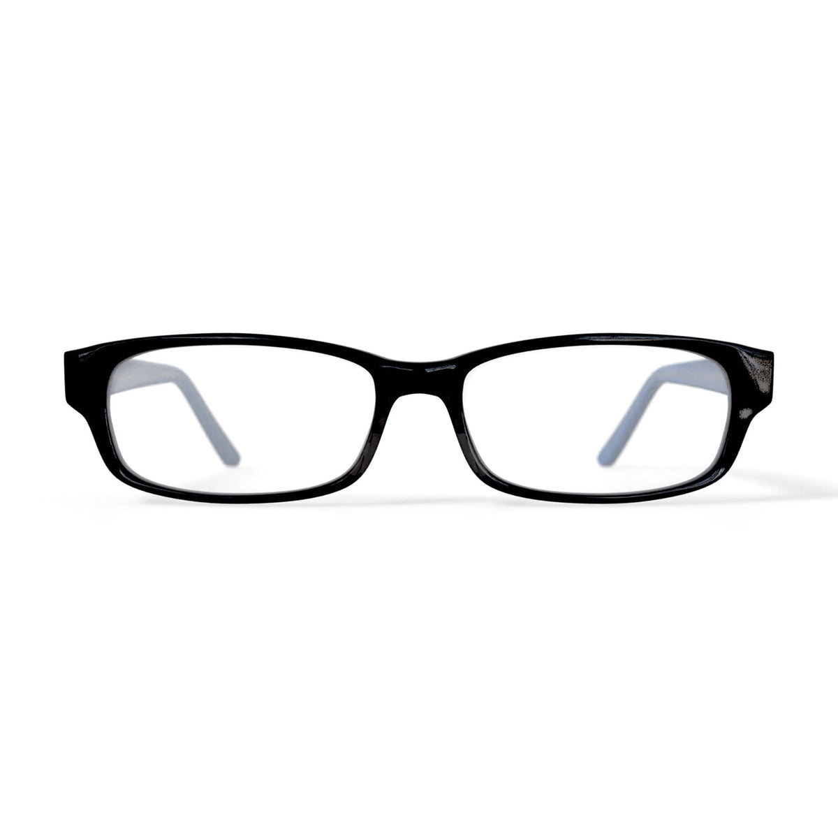 Women's HC03 Rectangular Prescription Eyeglasses with Case, Black