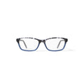 Women's HC15 Rectangular Prescription Eyeglasses with Case, Tortoise Blue Gradient