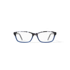 Women's HC15 Rectangular Prescription Eyeglasses with Case, Tortoise Blue Gradient