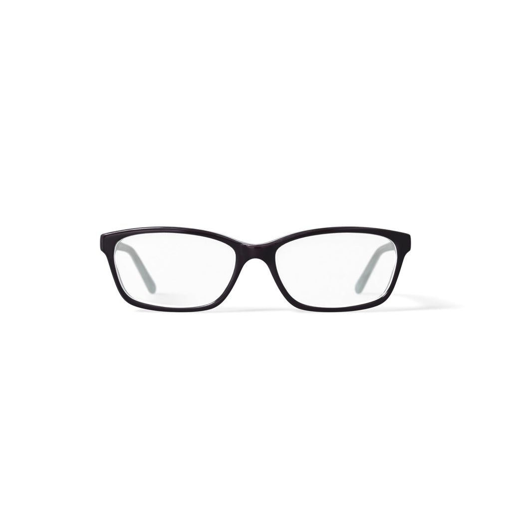 Women's HC16 Square Prescription Eyeglasses with Case, Brown