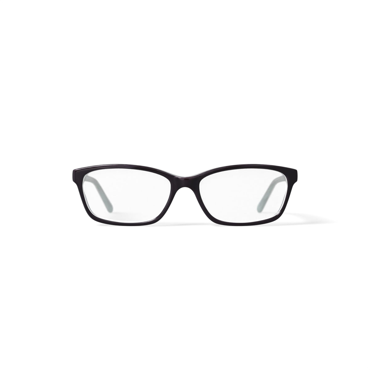 Women's HC16 Square Prescription Eyeglasses with Case, Brown