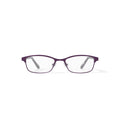 Women's HC21 Browline Prescription Eyeglasses with Case, Matte Dark Purple