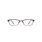 Women's HC21 Browline Prescription Eyeglasses with Case, Matte Dark Purple