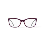Women's HC268 Square Prescription Eyeglasses with Case, Dark Purple