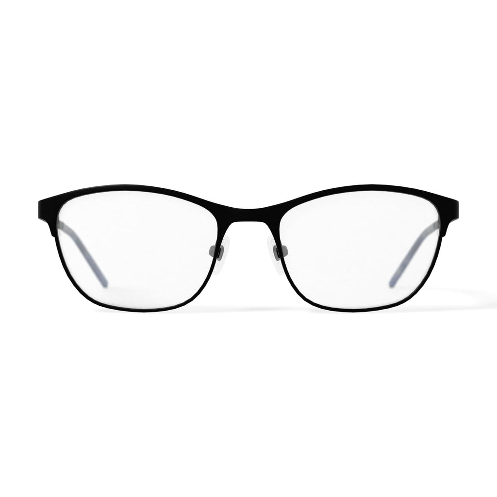 Women's HC45 Square Prescription Eyeglasses with Case, Blue