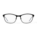 Women's HC45 Square Prescription Eyeglasses with Case, Blue