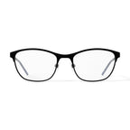 Women's HC45 Square Prescription Eyeglasses with Case, Blue