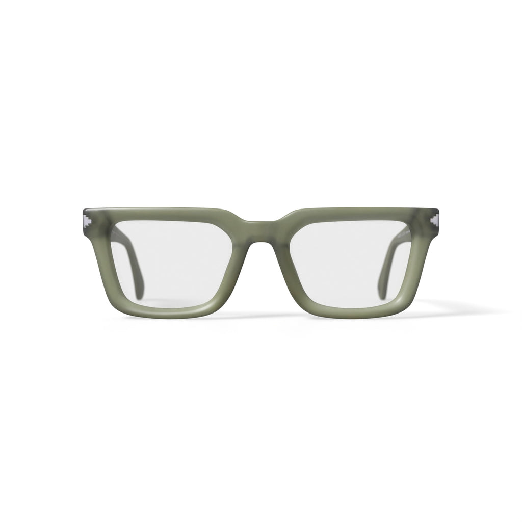 Karun Women's Ice Green Square Prescription Eyeglasses with Case, Green