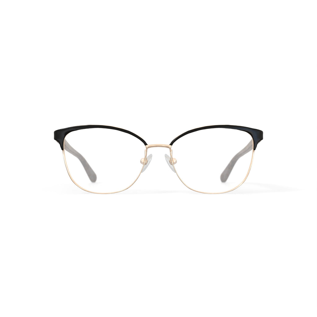 Kenneth Cole Women's KC0904-1 Browline Prescription Eyeglasses with Case, Black