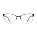 Kenneth Cole Women's KC0959-1 Browline Prescription Eyeglasses with Case, Burgundy