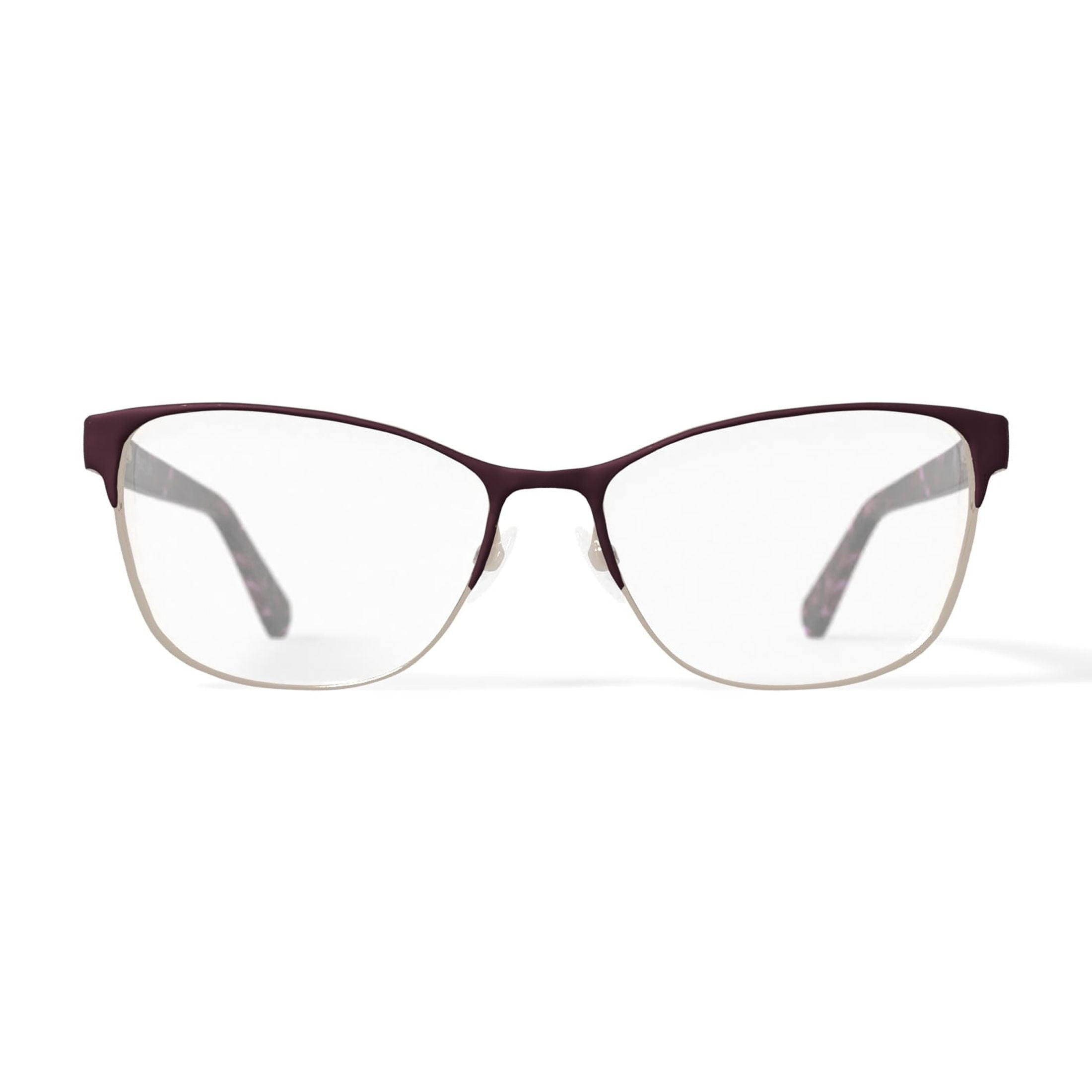 Kenneth Cole Women's KC0959-1 Browline Prescription Eyeglasses with Case, Burgundy