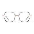 Keo Womens Koda Oversized Prescription Eyeglasses with Case, Rose Gold/Black