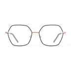 Keo Womens Koda Oversized Prescription Eyeglasses with Case, Rose Gold/Black