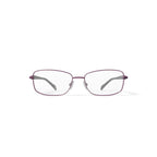 Women's Mia Rectangular Prescription Eyeglasses with Case, Rose/Burgundy