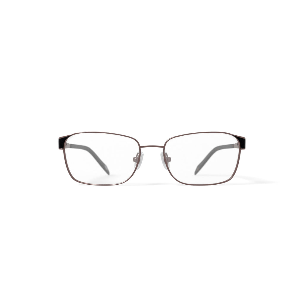 Women's Victoria Rectangular Prescription Eyeglasses with Case, Bronze/Tort