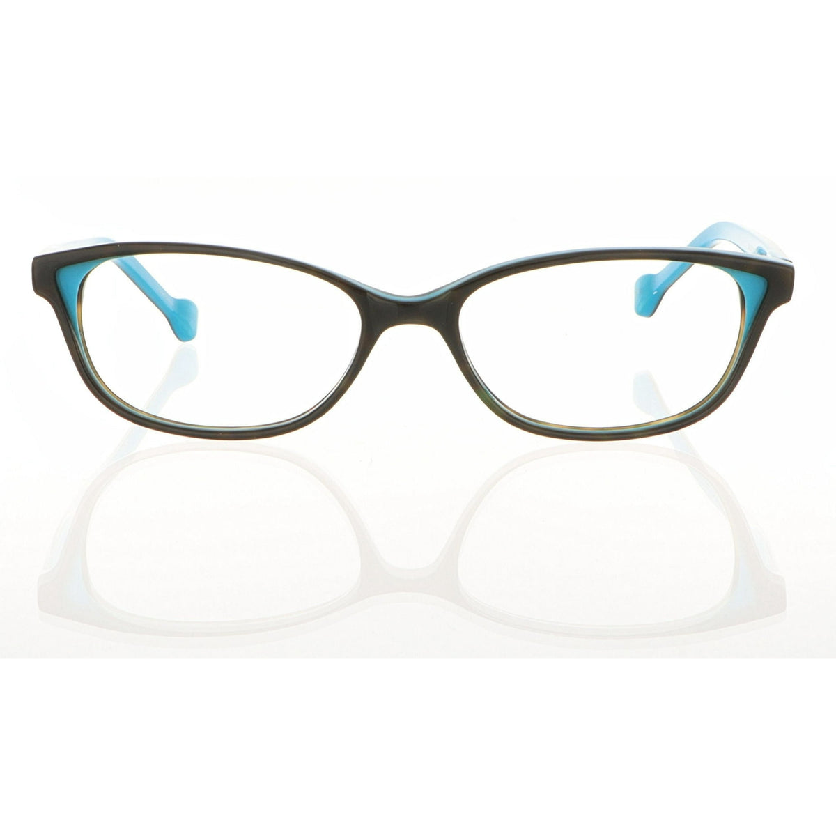 Lunenoir™ Lisa Loeb Eyeglasses Frames for Women, Electric 153, Chocolate Aqua, 51-17-135