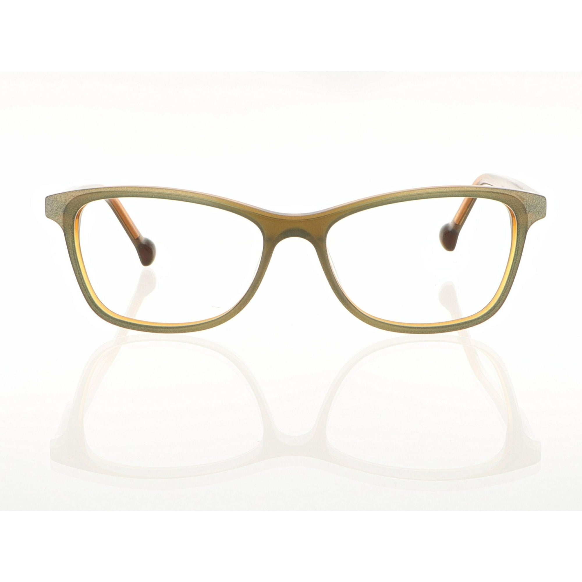 Lunenoir™ Lisa Loeb Eyeglasses Frames for Women, Electric 153, Chocolate Aqua, 51-17-135