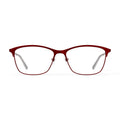 Love Ellen DeGeneres Womens Touro Prescripton Eyeglasses with Case, Matte Burgundy