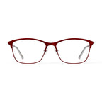 Love Ellen DeGeneres Womens Touro Prescripton Eyeglasses with Case, Matte Burgundy