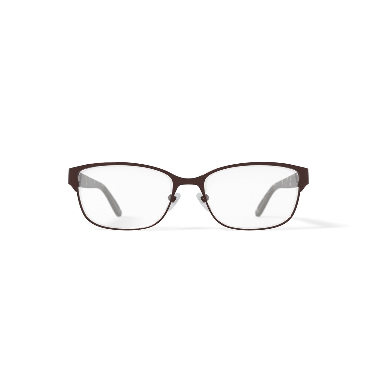 Women's WLO353 Browline Browline Prescription Eyeglasses with Case, Brown