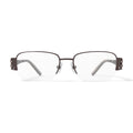 Women's WLO320 Square Square Prescription Eyeglasses with Case, Brown