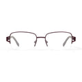 Women's WLO416 Rectangular Prescription Eyeglasses with Case, Plum
