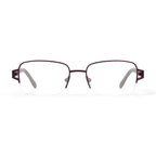 Women's WLO416 Rectangular Prescription Eyeglasses with Case, Plum