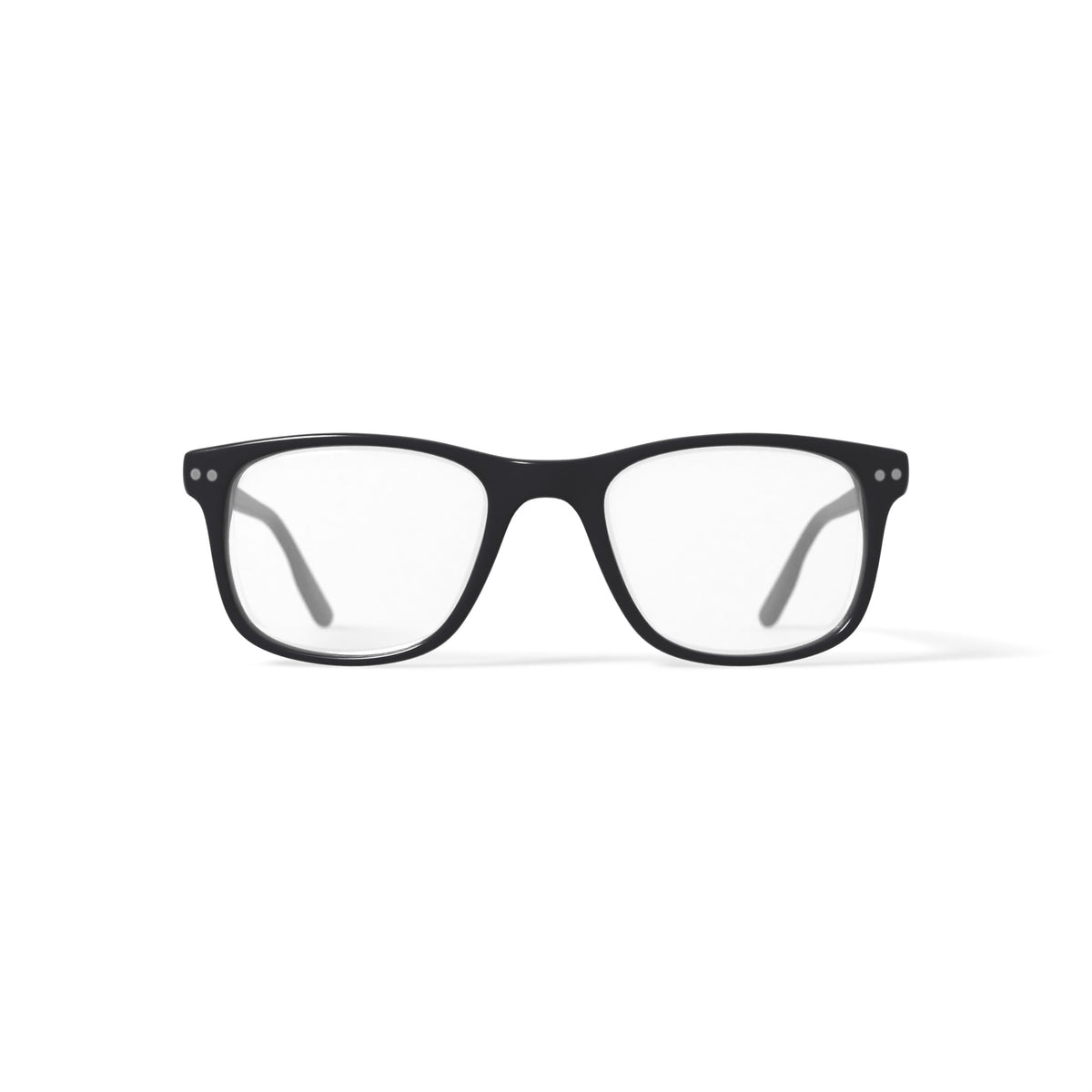 M America Men's MU111 Square Prescription Eyeglasses with Case, Black