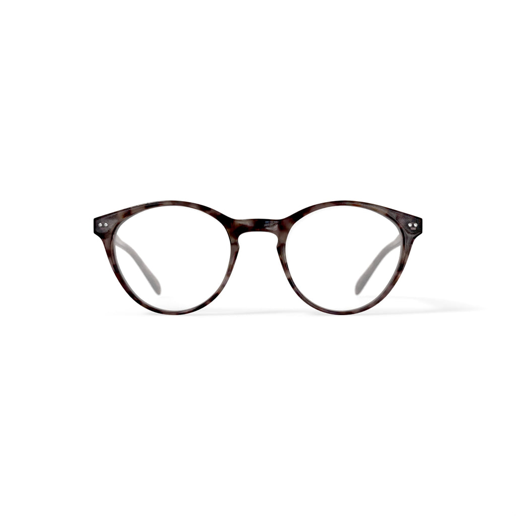 M America Women's Bijou Round Prescription Eyeglasses with Case, Light Tortoise
