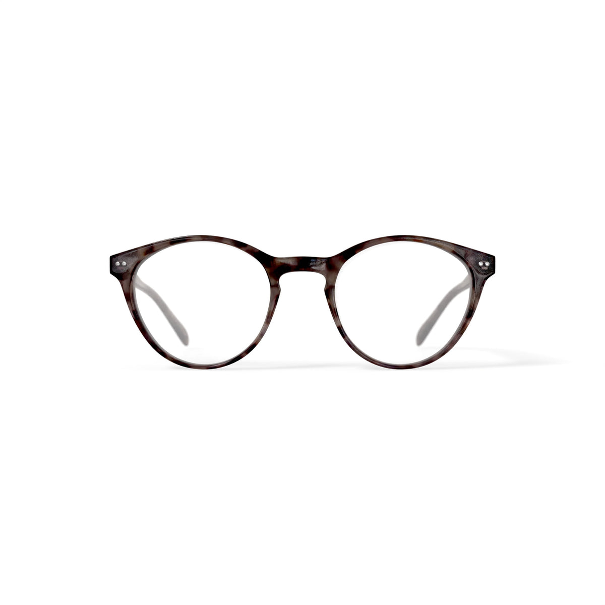 M America Women's Bijou Round Prescription Eyeglasses with Case, Light Tortoise