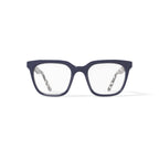 M America Women's Irving Square Prescription Eyeglasses with Case, Blue