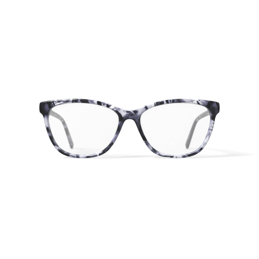 M America Women's Halsey Square Prescription Eyeglasses with Case, Gray