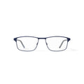 Men's BE156 Oleander Rectangular Prescription Eyeglasses with Case, Navy Blue