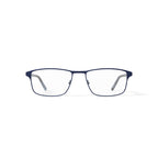 Men's BE156 Oleander Rectangular Prescription Eyeglasses with Case, Navy Blue