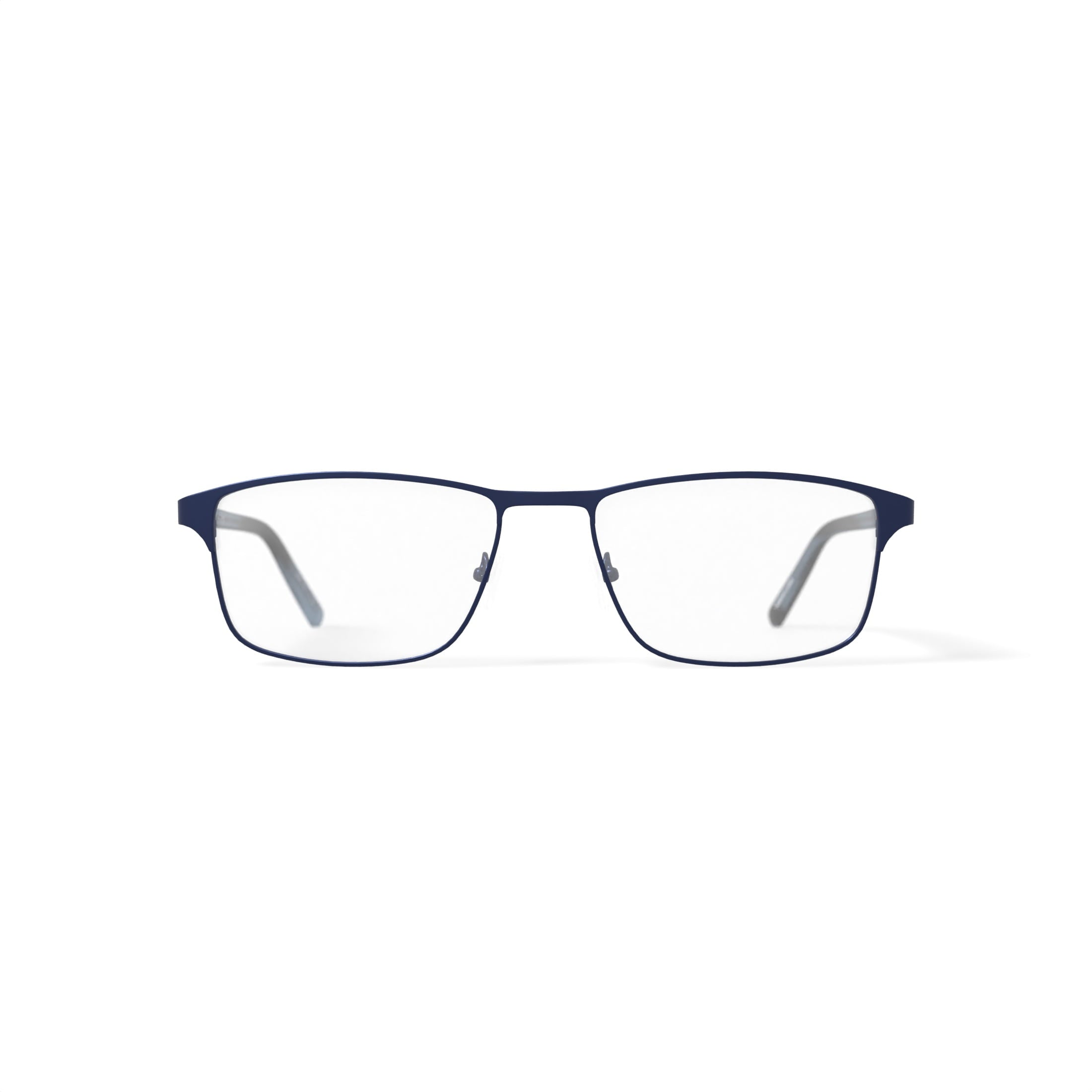 Men's BE156 Oleander Rectangular Prescription Eyeglasses with Case, Navy Blue
