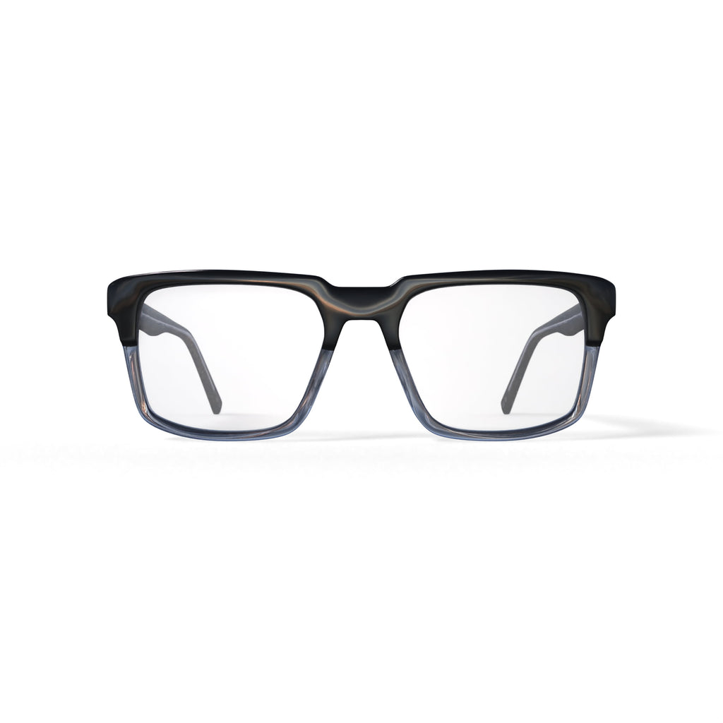 Reverb Men's RVMO5167 Prescription Eyeglasses with Case, Black Crystal