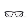 Men's Matt Rectangular Prescription Eyeglasses with Case, Gray
