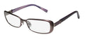 NEW TRUSSARDI 12507 WOMENS/LADIES DESIGNER FULL-RIM TITANIUM MAUVE / VIOLET TITANIUM OPTICAL FRAME DEMO LENSES 53-16-135 FLEXIBLE HINGES EYEGLASSES/EYE GLASSES