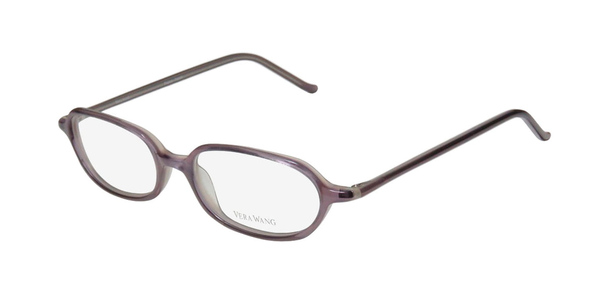 NEW VERA WANG V20 WOMENS/LADIES DESIGNER FULL-RIM LAVENDER OPTICAL CLASSIC MADE IN JAPAN FRAME DEMO LENSES 49-16-136 EYEGLASSES/EYE GLASSES