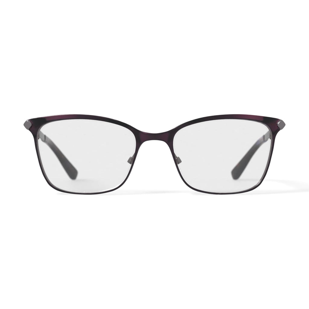 Women's NLO5012 Prescription Eyeglasses with Case, Plum