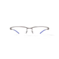 New Balance Men's NB506 Rectangular Prescription Eyeglasses with Case, Silver