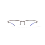 New Balance Men's NB506 Rectangular Prescription Eyeglasses with Case, Silver