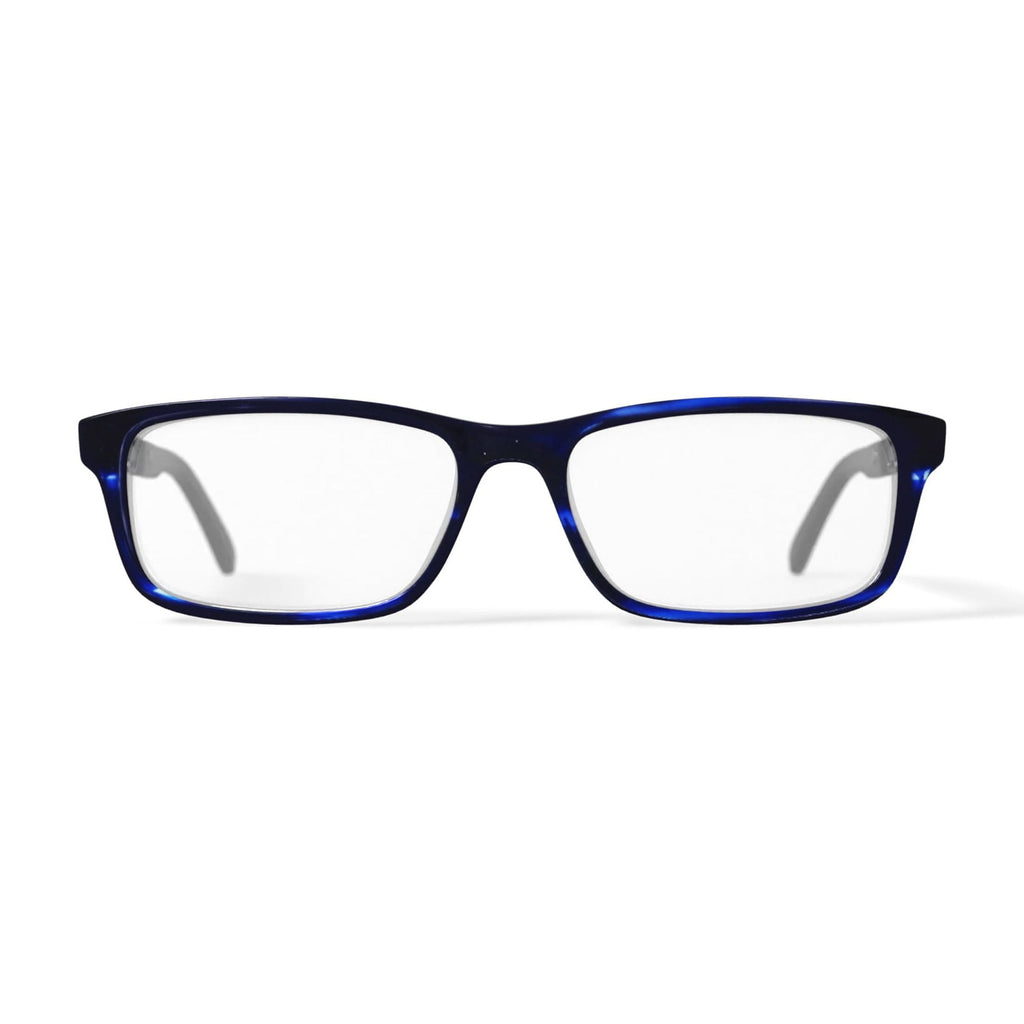 New Balance Men's NB445 Rectangular Prescription Eyeglasses with Case, Blue