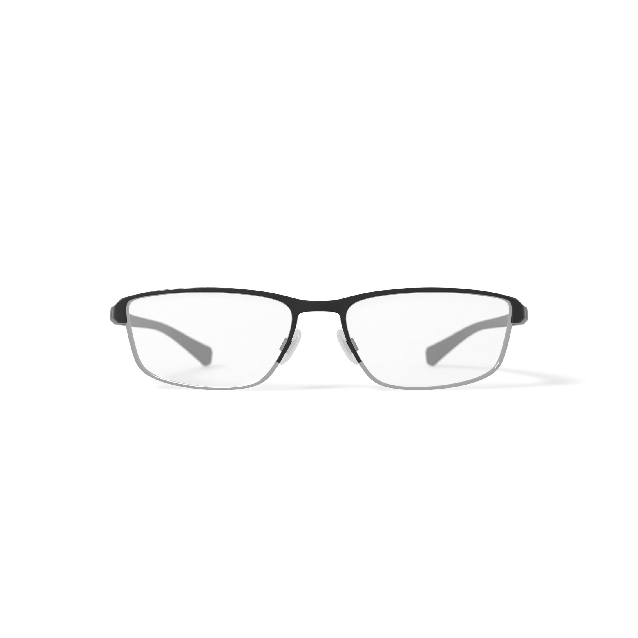 Men's 8097G Prescription Eyeglasses with Case, Satin Black