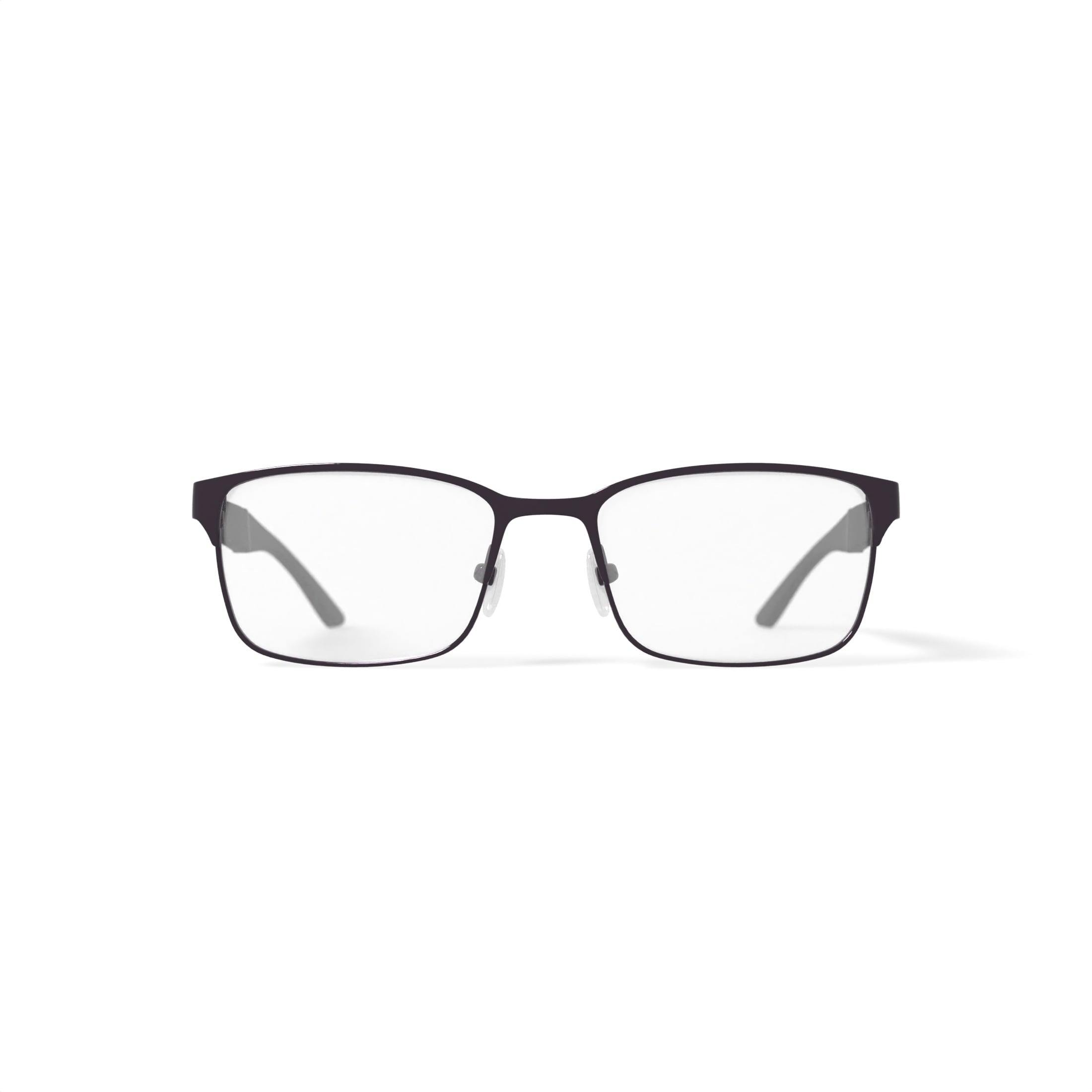 OCTO180 Men's Respect Browline Prescription Eyeglasses with Case, Gray