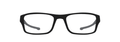 Oakley Unisex Rectangular Chamfer Eyeglasses Satin Black 53mm
