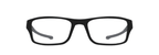 Oakley Unisex Rectangular Chamfer Eyeglasses Satin Black 53mm
