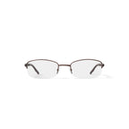Women's OSL707 Oval Prescription Eyeglasses with Case, Brown