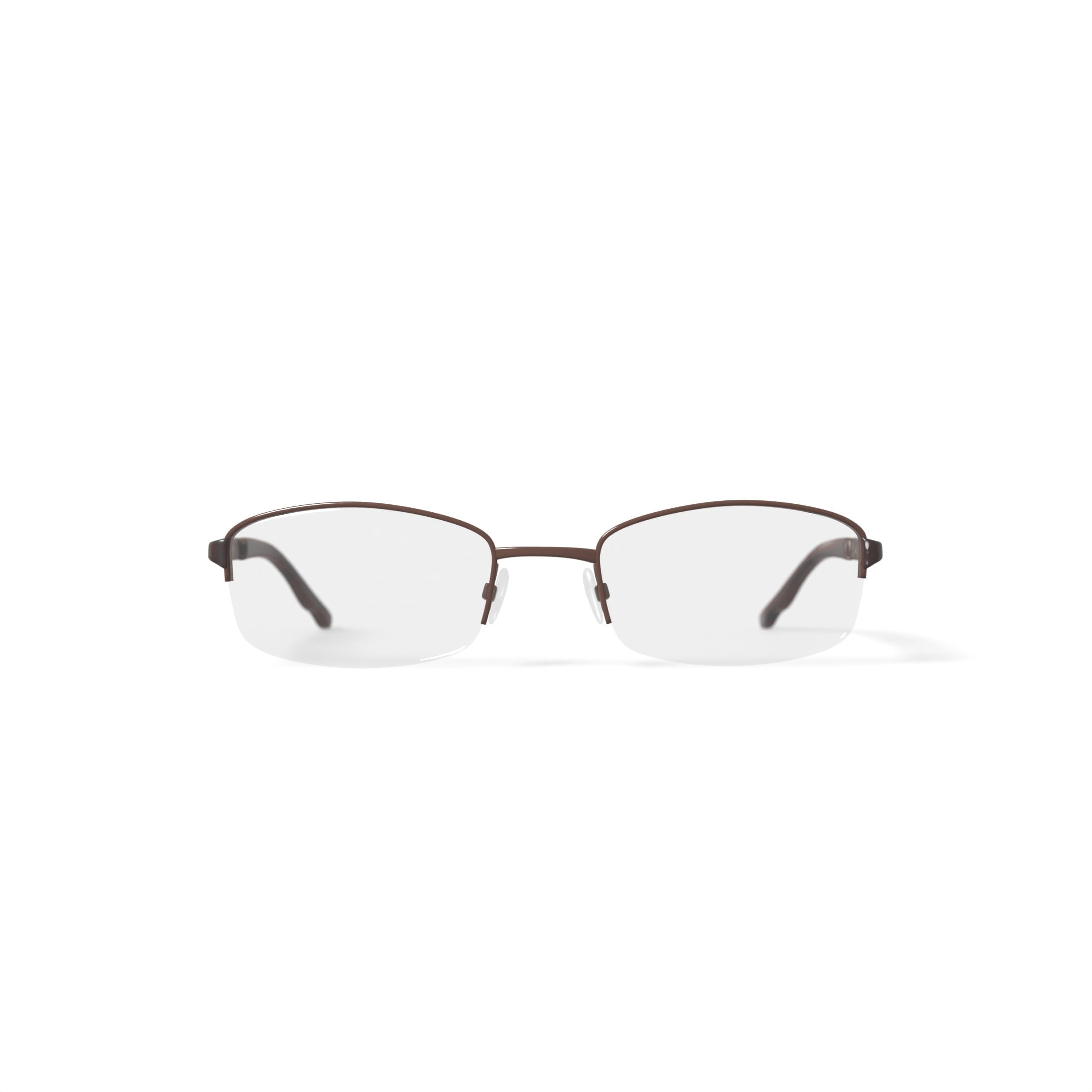 Women's OSL707 Oval Prescription Eyeglasses with Case, Brown